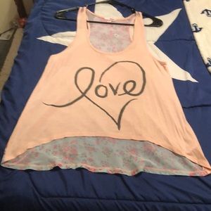 Cute love tank top